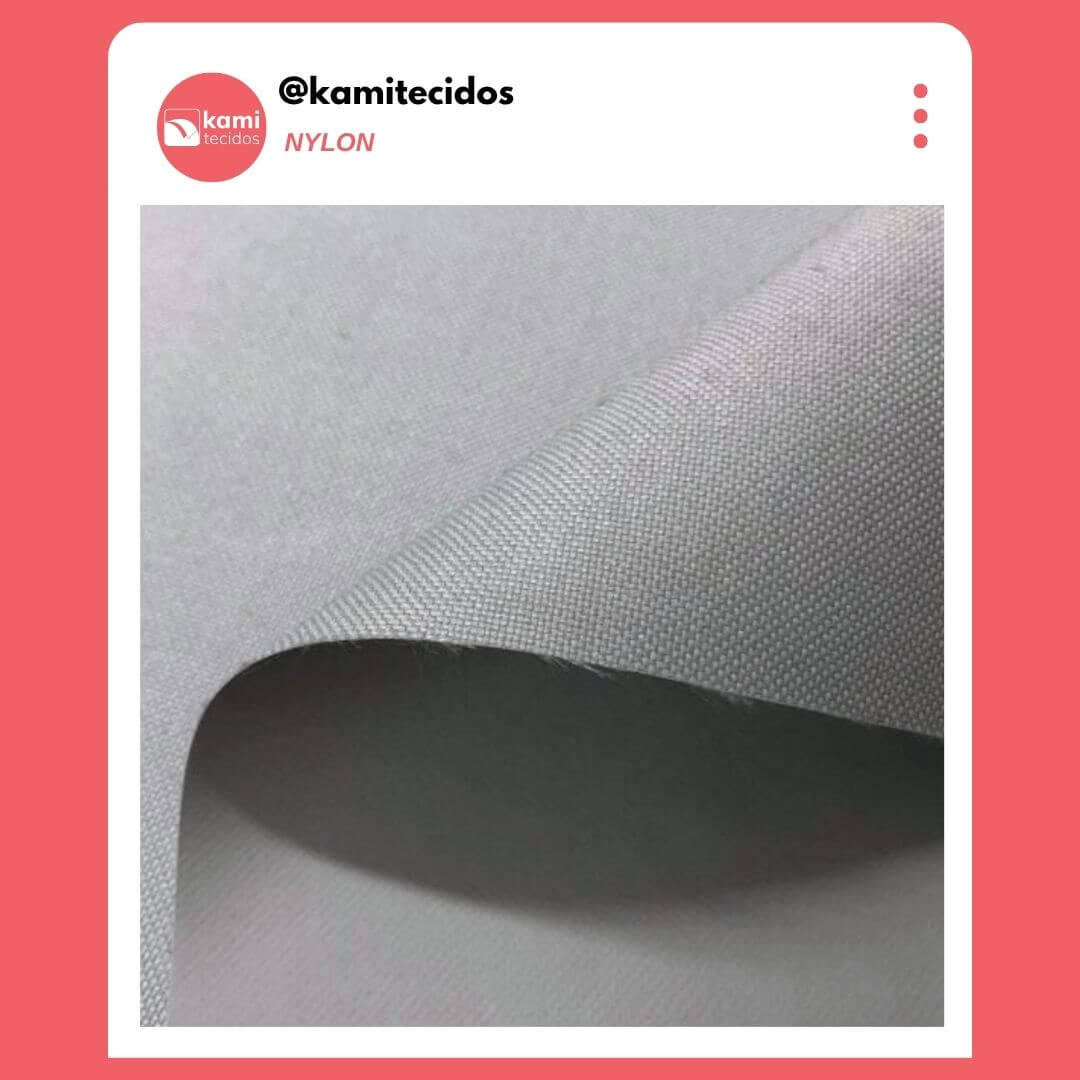Nylon - Resistente e durável, perfeito para bolsas, mochilas e capas.